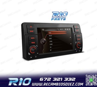 RADIO NAVEGADOR 7" BMW SERIE 3 E46 98-06 USB GPS TACTIL HD T