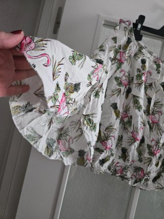 Blusa top flamenco piñas talla S 36/38