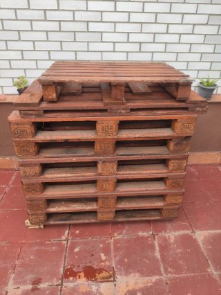 Conjunto Muebles Terraza Palets Madera