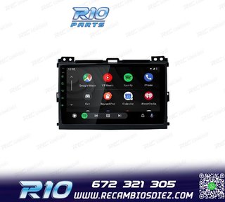 RADIO GPS ANDROID 12 PARA TOYOTA LAND CRUISER 02-09
