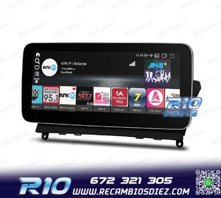 RADIO GPS ANDROID 12 PARA MERCEDES C W204 07-10