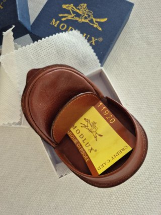 Monedero de piel MODLUX marrón