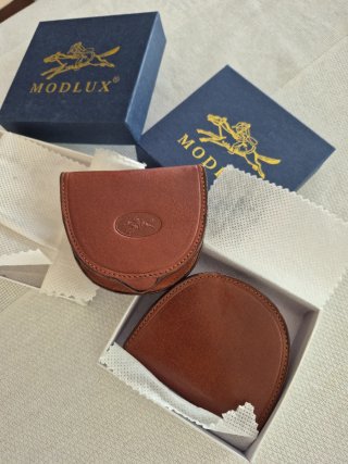 Monedero de piel MODLUX marrón