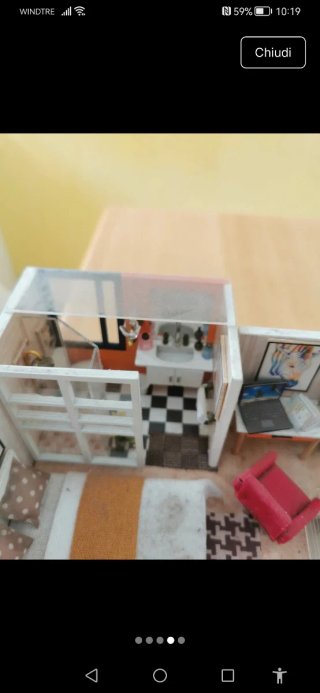 Riproduzione appartamento moderno misure 26x19x15