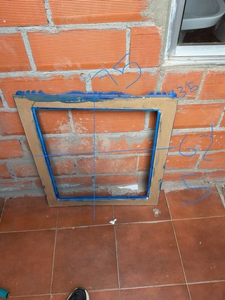 Marco Barroco Rococó Azul y Plata