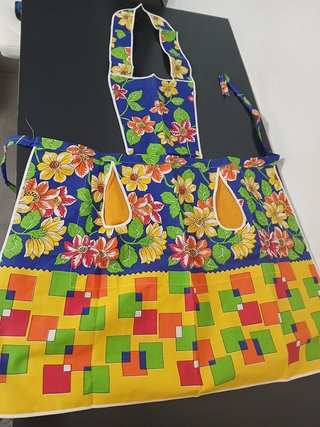 Grembiule vintage cotone anni 70/80 cucina