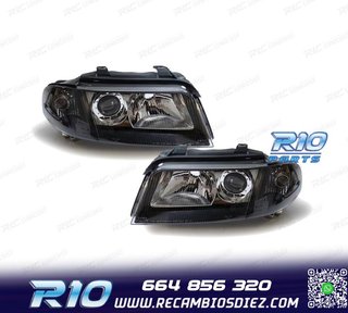 FAROS AUDI A4 B5 99-01 FONDO NEGRO