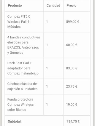 Electroestimulador COMPEX 5.0