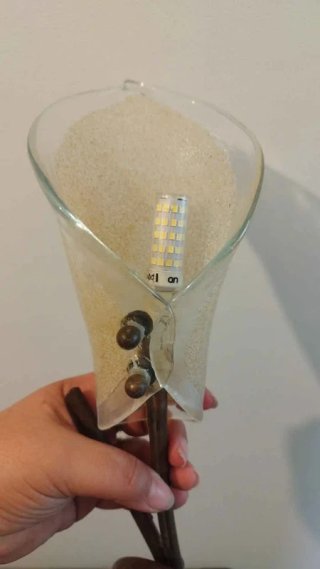 Coppia Lampade LED Design Metallo Vetro