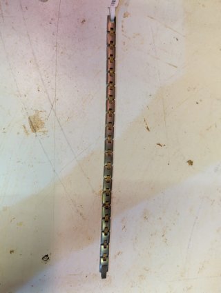 Pulsera eslabones acero dorado y plateado