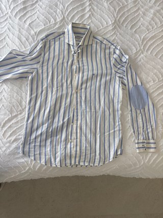 Camisa Pedro del Hierro Rayas Azul Blanco