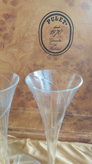 Set de 6 Copas de Cristal Antiguas