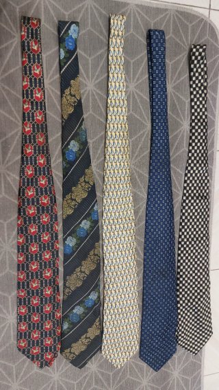 Lotto 13 cravatte brand famosi vintage 100% seta