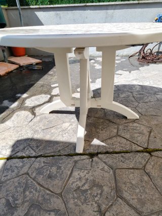 Mesa redonda jardín 125cm