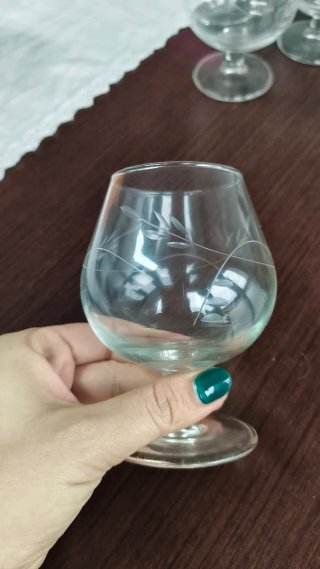 Copas de cristal grabadas - Set de 10