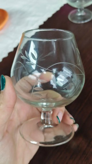 Copas de cristal grabadas - Set de 10