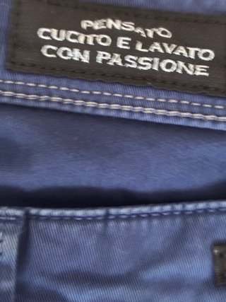 Pantalón caballero azul talla M 5 bolsillos