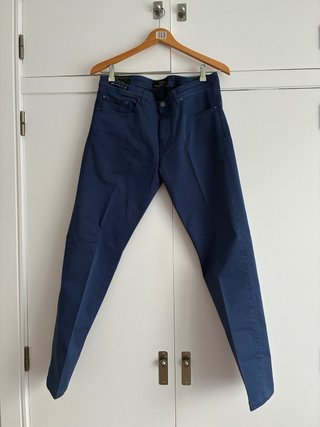 Pantalón caballero azul talla M 5 bolsillos