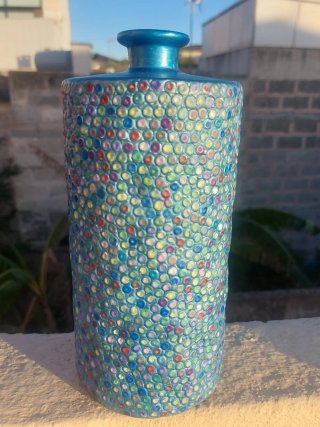 Jarrón Cerámico Pintado a Mano