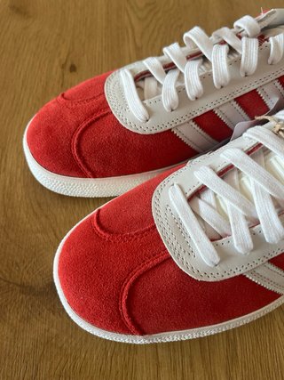 Adidas Gazelle rosse e bianche - Eu 45 1/3