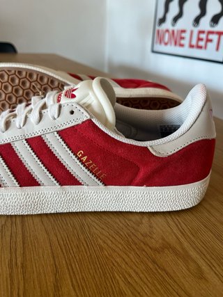 Adidas Gazelle rosse e bianche - Eu 45 1/3