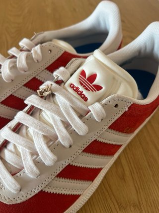Adidas Gazelle rosse e bianche - Eu 45 1/3