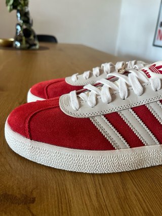 Adidas Gazelle rosse e bianche - Eu 45 1/3