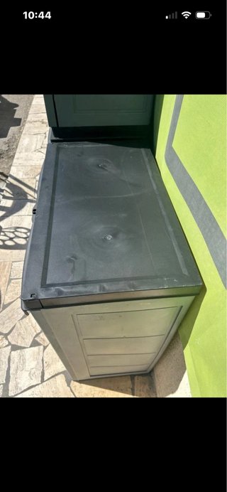 Mobiletto Basso Plastica Grigio