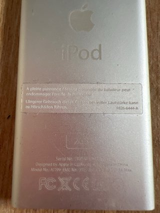 iPod Nano Apple Plata