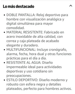 Reloj Deportivo Dual Analógico y Digital