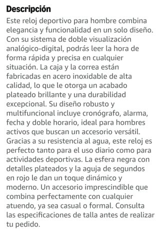Reloj Deportivo Dual Analógico y Digital