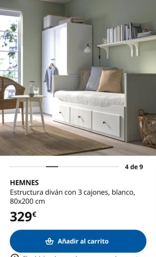 Cama Diván IKEA Hemnes Blanca
