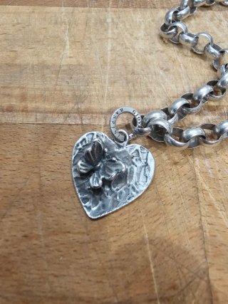 Bracciale Giovanni Raspini Cuore Farfalla Argento