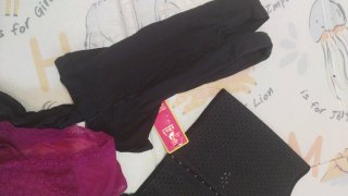 Lencería Negro, Morado, Rojo