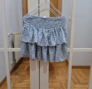 Falda mini Subdued volantes