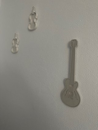 Lote figuras musicales decorativas