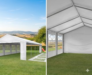 Carpa 6x3m Blanca