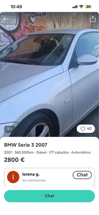 BMW Serie 3 2007 averiado