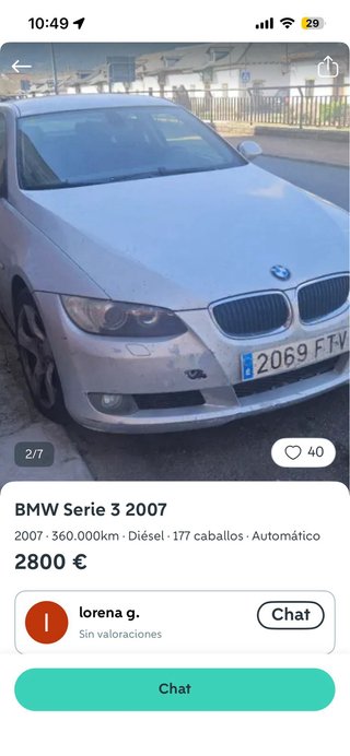 BMW Serie 3 2007 averiado