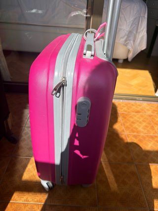 Maleta cabina Molsius rosa 4 ruedas