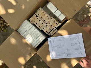 Sofá modular pino macizo blanco