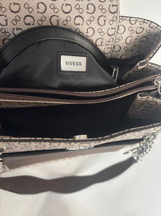 Bolso Guess Beige y Marrón con Cartera