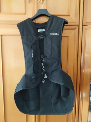 Chaleco Airbag Moto Hélite Talla L + Botella