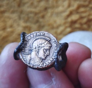 Anillo Plata con Moneda Romana auténtica