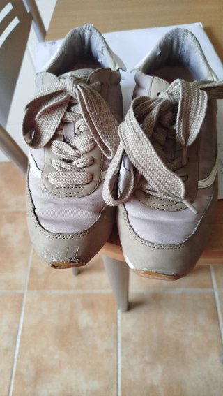 Zapatillas deportivas Parfois mujer beige