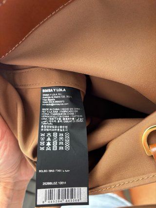 Bolso de hombro BIMBA Y LOLA marrón  Original !!!