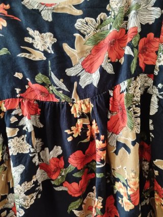 Blusa Bohemian Eagle floral azul talla única