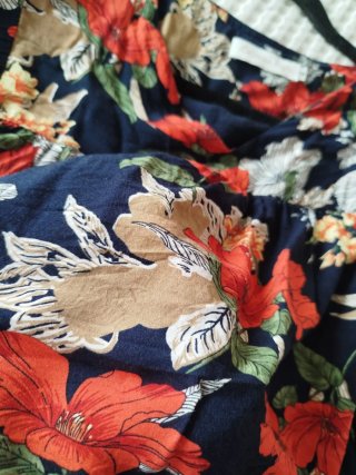 Blusa Bohemian Eagle floral azul talla única