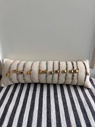 Pulseras de Acero Inoxidable con Estrella Dorada