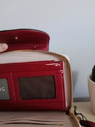 Bolso Parfois marrón y rojo